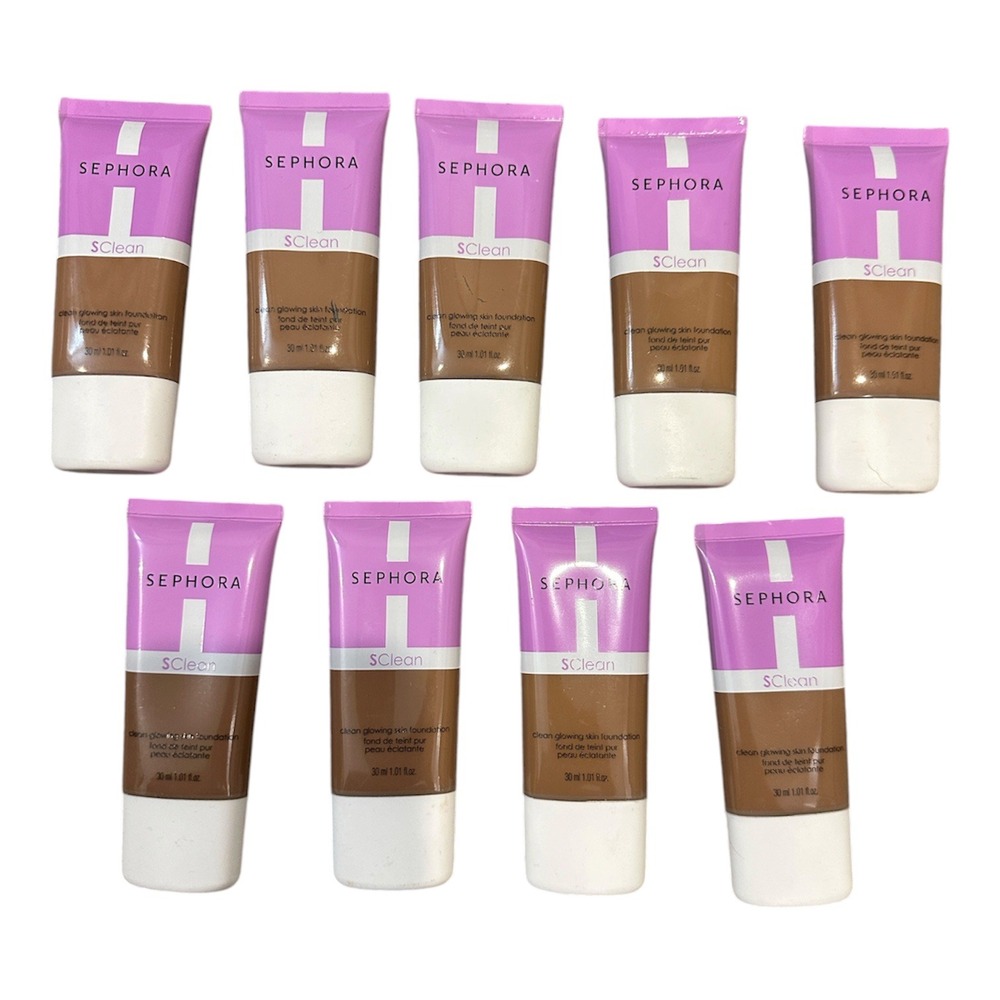 Lot of 9 Sephora Clean Glowing Skin Foundation Shade 29 New
